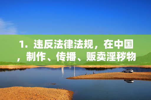 1.  违反法律法规，在中国，制作、传播、贩卖淫秽物品是违法行为，会受到法律的严厉制裁