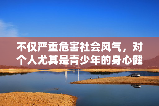不仅严重危害社会风气，对个人尤其是青少年的身心健康造成极大损害，还可能滋生网络犯罪，破坏社会稳定。任何组织和个人都应自觉抵制此类内容，远离网络违法犯罪行为，抵制危害青少年身心与社会稳定的网络内容