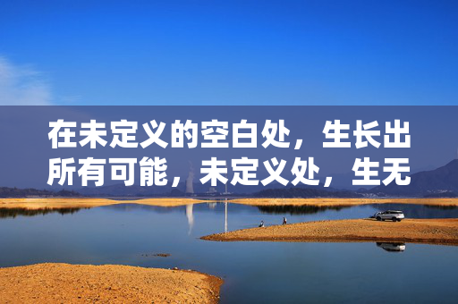 在未定义的空白处，生长出所有可能，未定义处，生无限可能