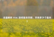 全面解析 PUBG 游戏版本历程，共有多少个版本？