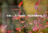 右键Steam右下角图标，开启游戏新体验