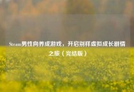 Steam男性向养成游戏，开启别样虚拟成长剧情之旅（完结版）
