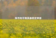 探寻和平精英最稳定神器