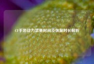 CF手游战力禁赛时间及恢复时长解析