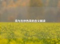 卖与生炒热卖的含义解读