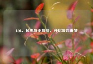 LOL，掉线与无技能，开启游戏噩梦
