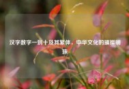 汉字数字一到十及其繁体，中华文化的璀璨明珠