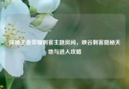探秘王者荣耀刺客主题房间，峡谷刺客隐秘天地与进入攻略