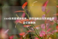 CSGO任务管理器程序，游戏流畅运行关键助手及位置查询