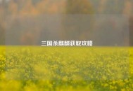 三国杀麒麟获取攻略