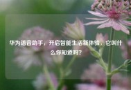 华为语音助手，开启智能生活新体验，它叫什么你知道吗？