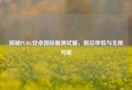 探秘PUBG安卓国际服测试服，前沿体验与无限可能