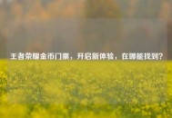 王者荣耀金币门票，开启新体验，在哪能找到？
