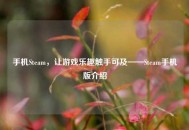 手机Steam，让游戏乐趣触手可及——Steam手机版介绍