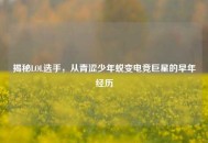 揭秘LOL选手，从青涩少年蜕变电竞巨星的早年经历