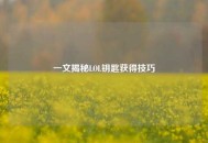 一文揭秘LOL钥匙获得技巧