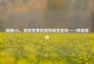 探秘LOL，游戏世界的独特语言密码——网络用语