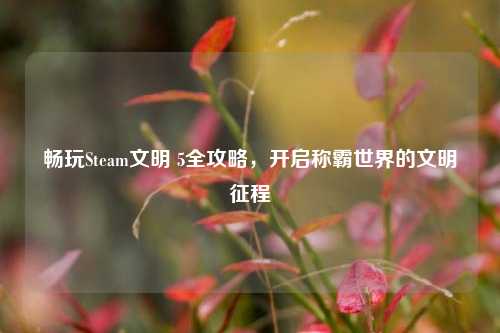 畅玩Steam文明 5全攻略，开启称霸世界的文明征程