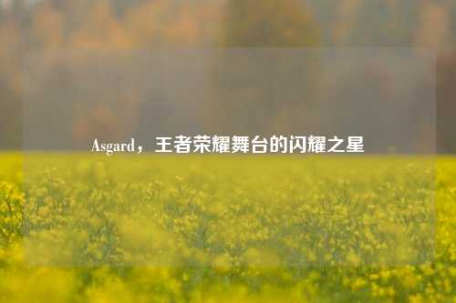 Asgard，王者荣耀舞台的闪耀之星