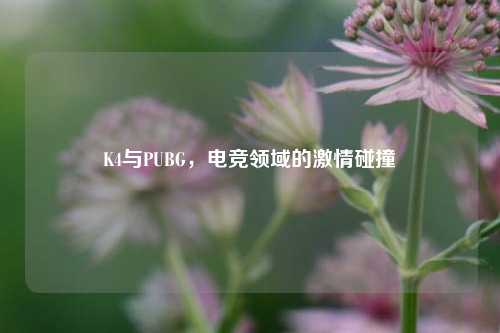 K4与PUBG,电竞领域的***碰撞