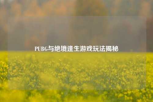 PUBG与绝境逢生游戏玩法揭秘
