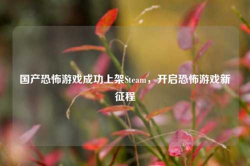 国产恐怖游戏成功上架Steam,开启恐怖游戏新征程