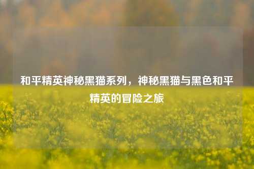 和平精英神秘黑猫系列,神秘黑猫与黑色和平精英的冒险之旅