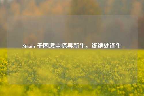 Steam 于困境中探寻新生,终绝处逢生