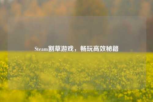 Steam割草游戏,畅玩高效秘籍