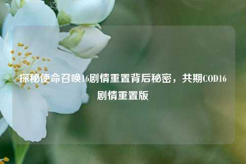 探秘使命召唤16剧情重置背后秘密,共期COD16剧情重置版