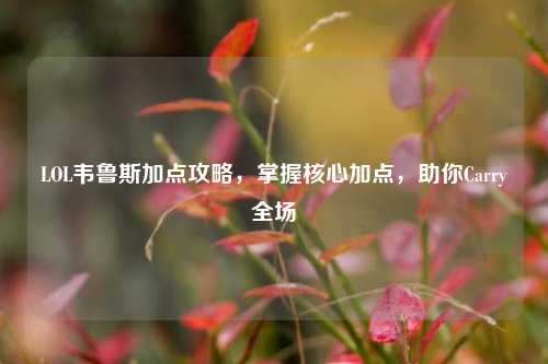 LOL韦鲁斯加点攻略,掌握核心加点,助你Carry全场