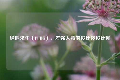 绝地求生（PUBG），差强人意的设计及设计图